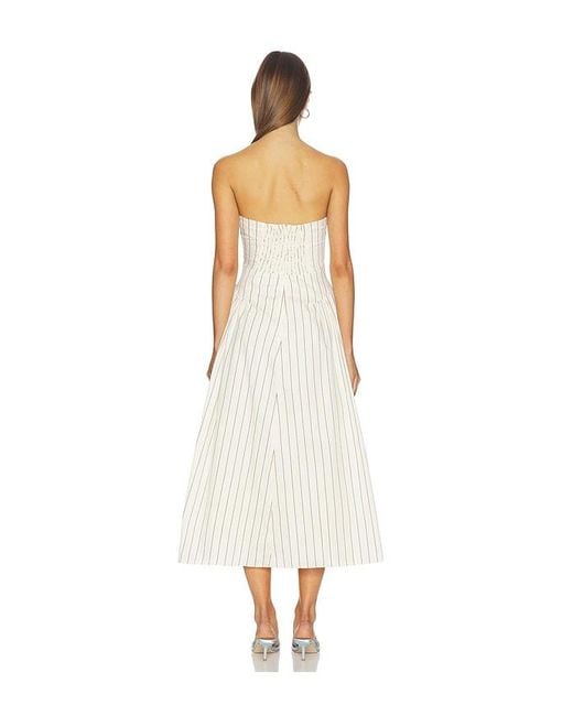 Faithfull The Brand White Benetta Midi Dress