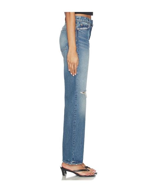 GRLFRND Blue Graham Low Rise Straight