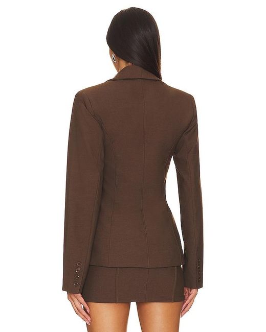 Camila Coelho Brown Mireia Tailored Jacket