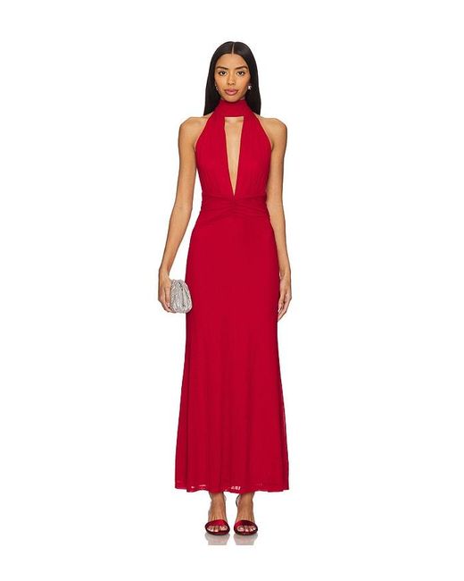Runaway the Label Red Antoine Maxi Dress
