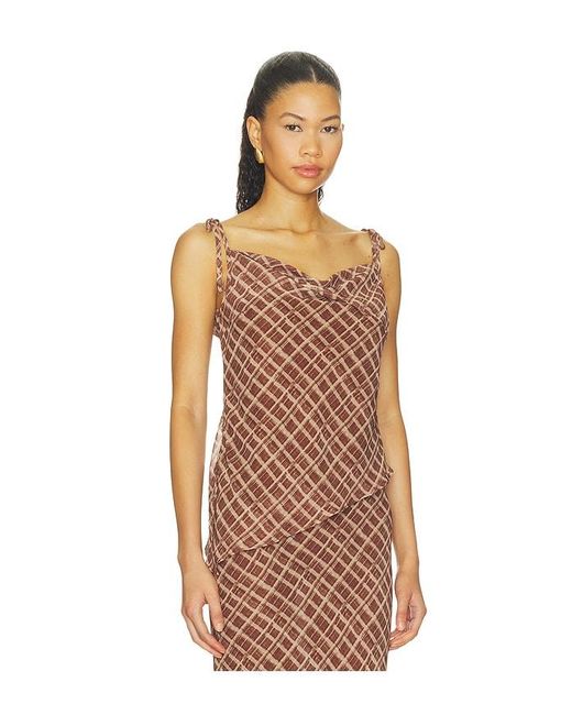 4th & Reckless Orange Carlotta Top