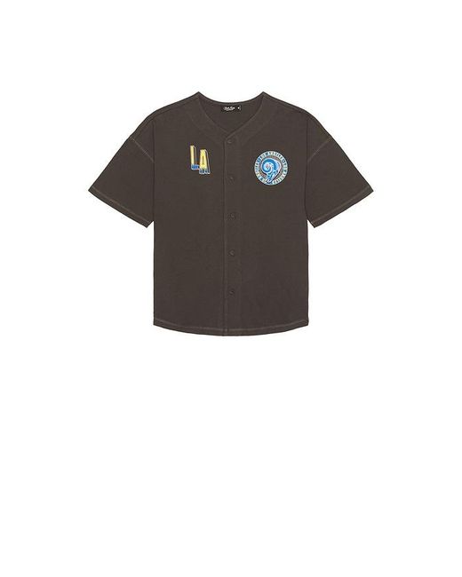 Junk Food Black Rams Baseball Jersey for men