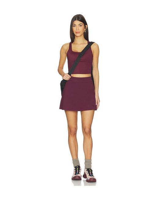 Gold Hinge Red Criss Cross Back Tank Top