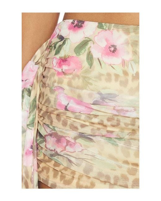 Tiger Mist Natural Risa Mini Skirt