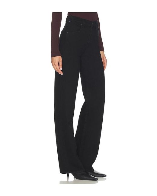 Citizens of Humanity Black Annina Straight Leg Jeans