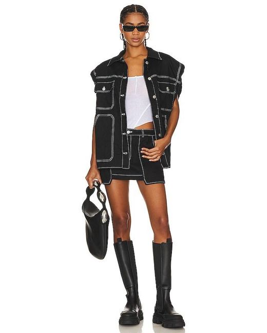 BY.DYLN Black Cooper Mini Skirt