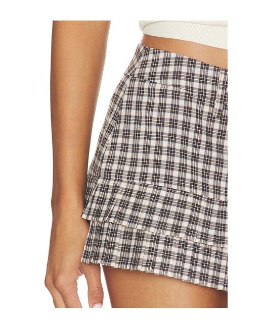 Lioness Multicolor Double Ruffle Mini Skort