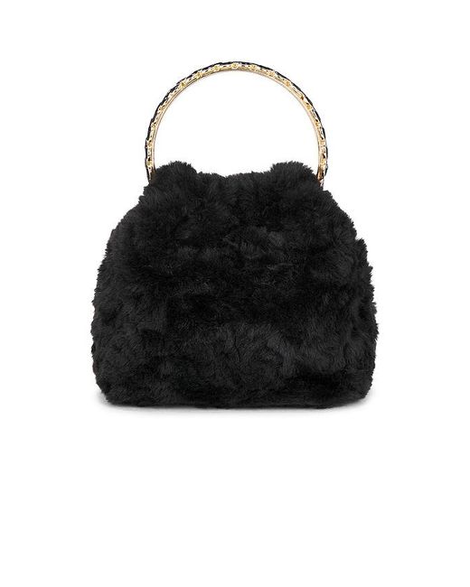Olga Berg Black Philippa Top Handle Bag