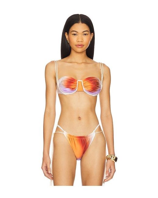 Baobab Orange Lula Bikini Top