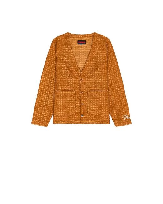 Pleasures Orange Boredom Cardigan for men