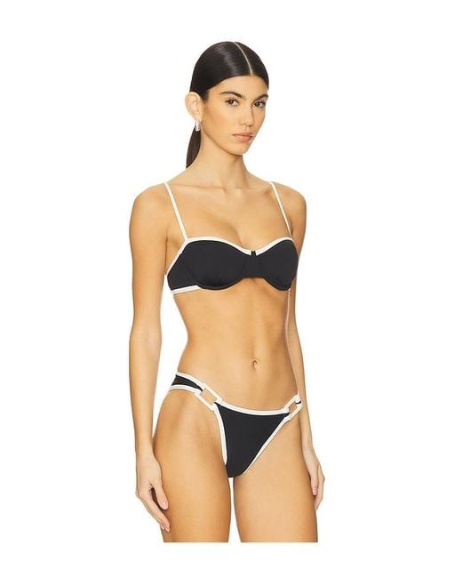 Solid & Striped Orange Jordana Bikini Top