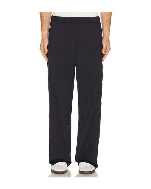 Palmes Black Tricot Track Pants for men