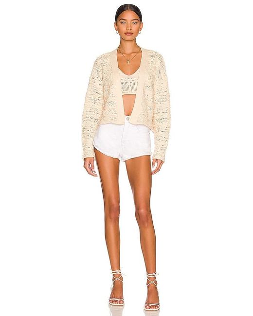 superdown White Kathleen Denim Short