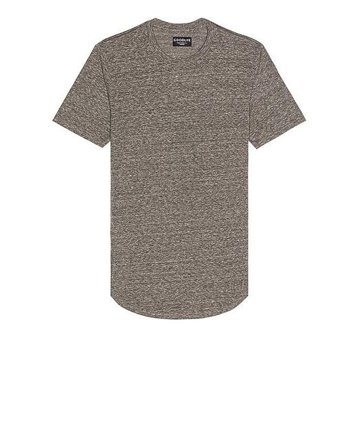 Goodlife Triblend Scallop Crew in Grey 