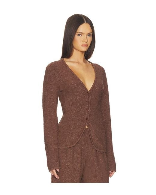 SRG Brown Samita Textured Cardigan