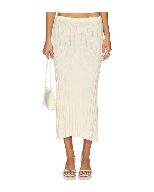 SNDY'S Natural Baha Midi Skirt