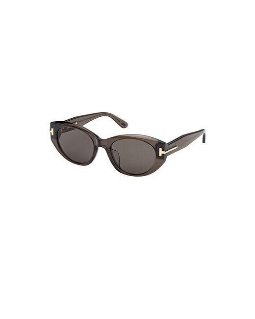 Tom Ford Gray Sonnenbrille Oval