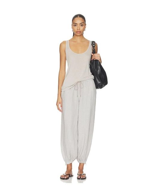 L'Agence White 'Agence Mariko Jogger With Zipper