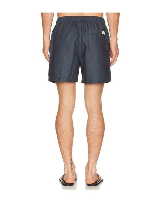 Oas Blue Mosaico Swim Shorts for men