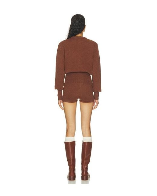 ALL THE WAYS Brown Belle Short Set