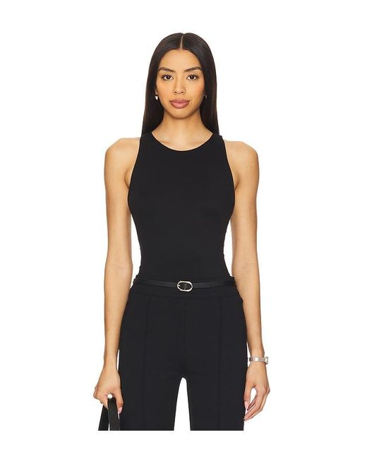 Spanx Black Smoothing Jersey Racer Back Tank
