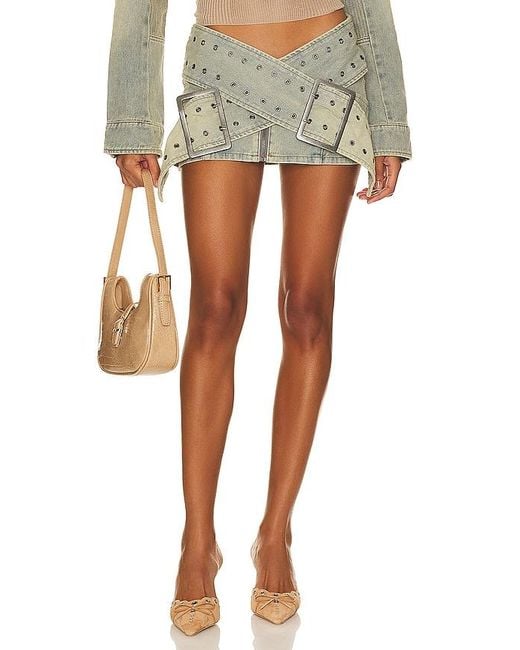 Jaded London Blue Assassin Micro Mini Skirt
