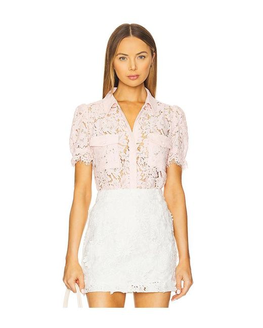 Generation Love Mina Lace Shirt White