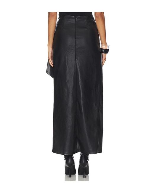 ALL THE WAYS Black Kassidy Faux Leather Skirt