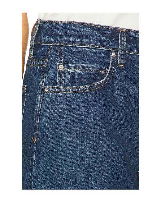 GRLFRND Blue Rey Mid Rise Trouser