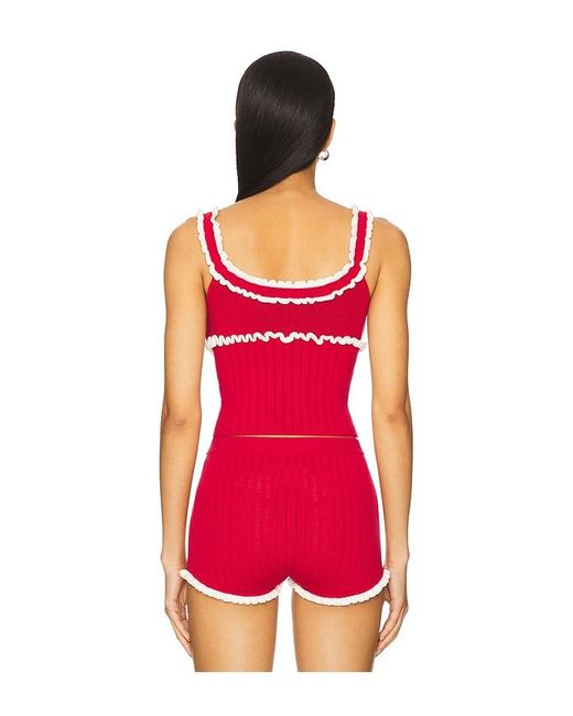 MAJORELLE Red Brielle Tank
