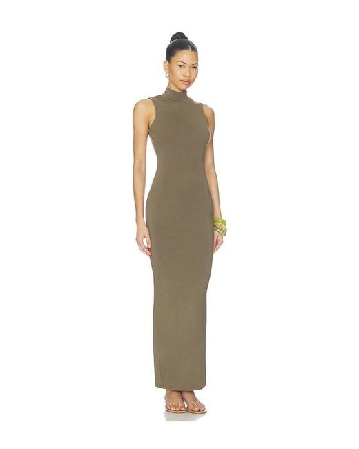 ALL THE WAYS Natural Lilac Maxi Dress