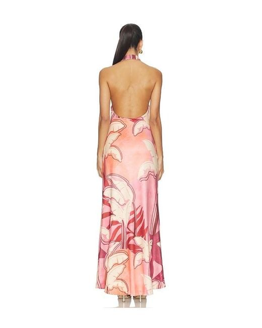 Seven Wonders White Kaeli Tie Front Halter Maxi Dress