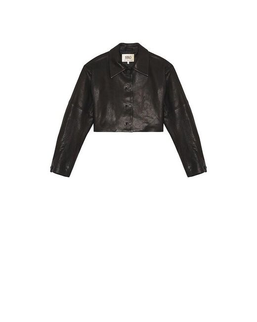 SRG Black Alina Leather Jacket