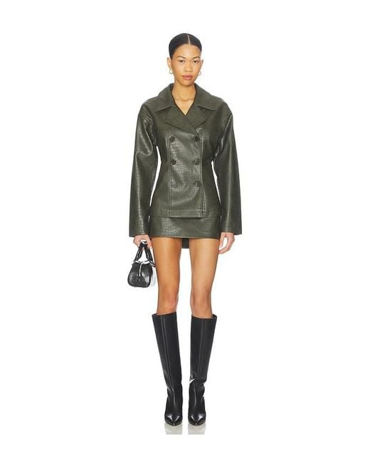 superdown Green Caroline Mini Skirt