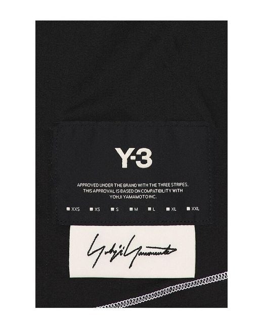 Y-3 Black Gfx Run Tee for men