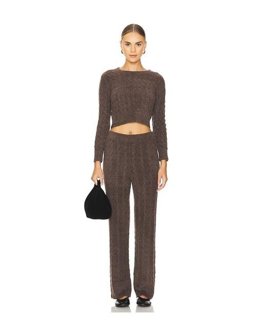 Barefoot Dreams Multicolor X Revolve Cozychic Lite Cable Pullover & Pant Set