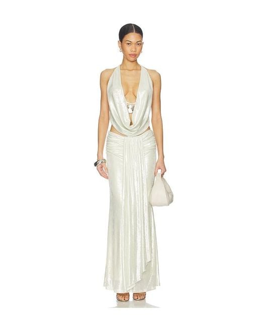 superdown White Ainsley Maxi Skirt Set