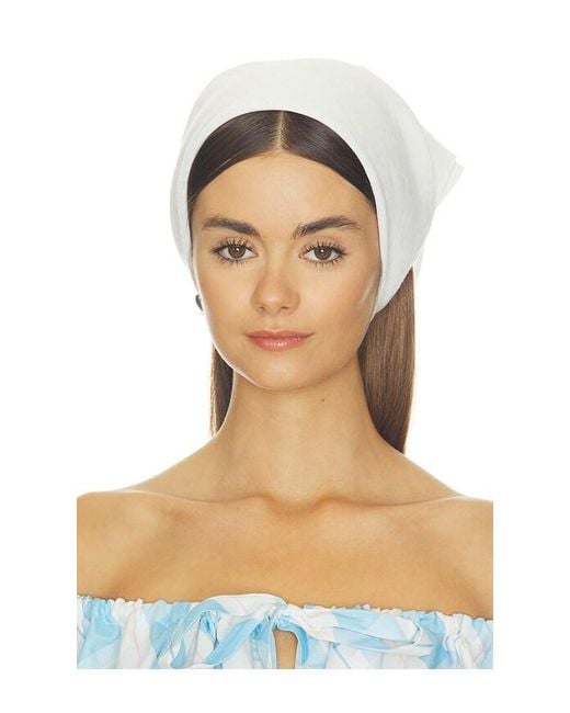 Sleeper White Cha-Cha Linen Lounge Pants With Headscarf