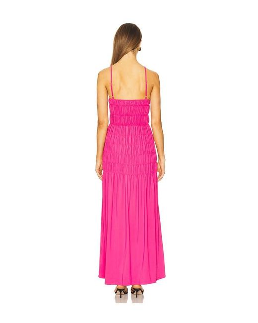 SNDY'S Pink Ingrid Maxi Dress