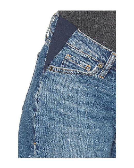 HATCH Blue The Cutoff Maternity Short