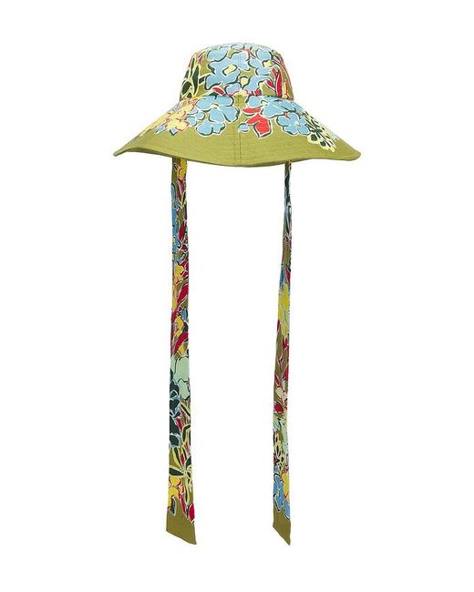 ALÉMAIS Yellow Solstice Wide Brim Tie Sunhat