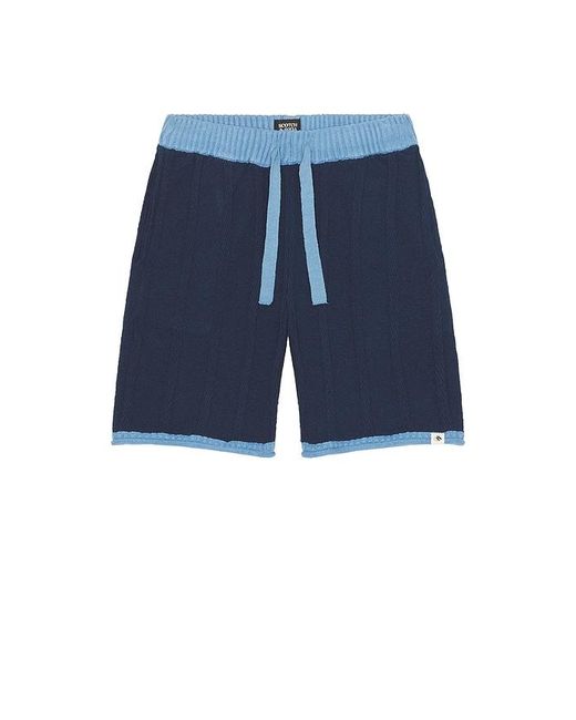 Scotch & Soda Blue Structured Knitted Shorts for men