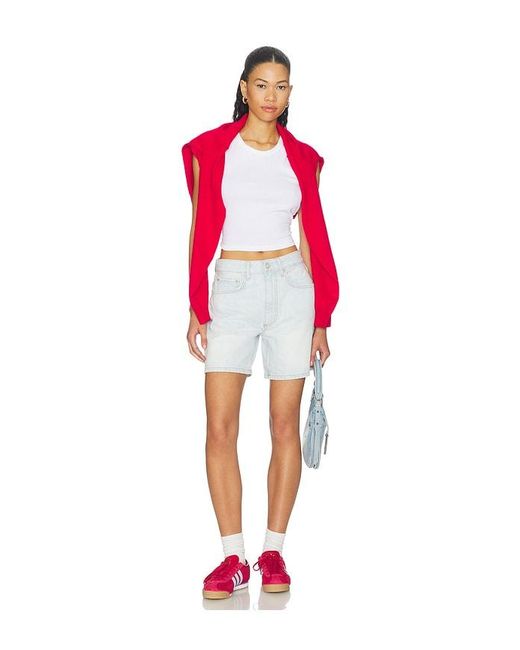 Anine Bing White Delaney Short