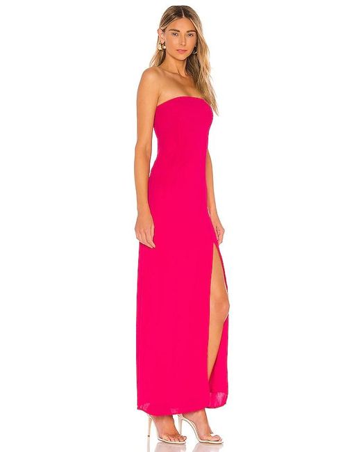 superdown Pink Asher Strapless Dress