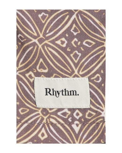 Rhythm Brown Heritage Java Swim Trunk for men