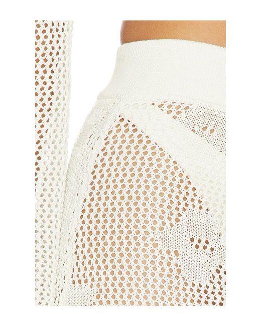 SNDY'S White Terra Maxi Skirt