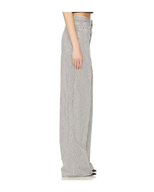 GRLFRND Gray Rey High Rise Wide Jeans