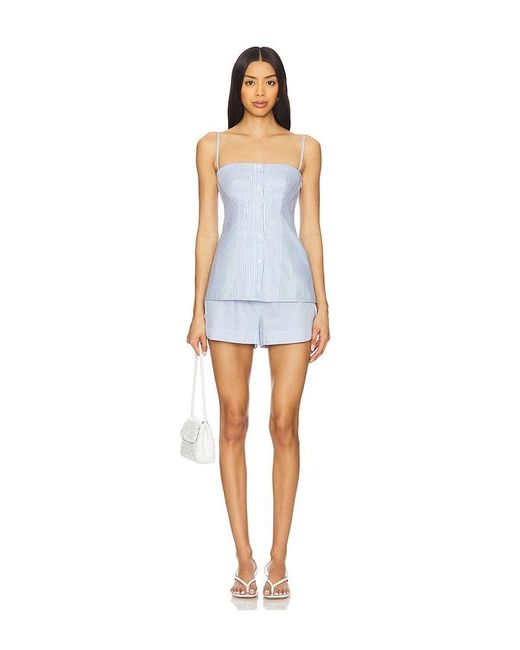 Jonathan Simkhai White Vivvy Bustier Top