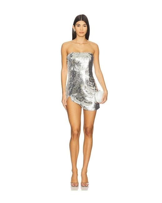 MOTHER OF ALL Metallic June Sequins Mini Dress