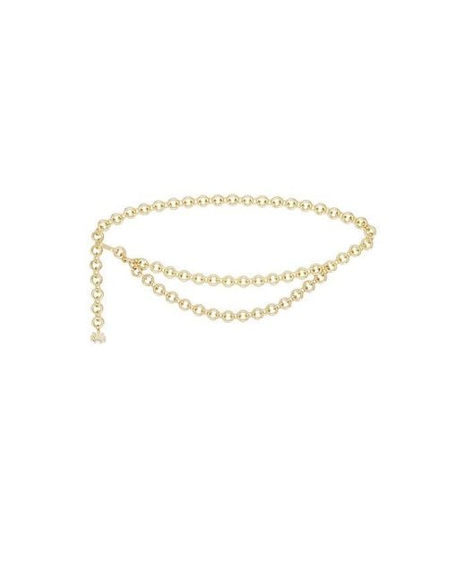 Lele Sadoughi Metallic Chain Belt